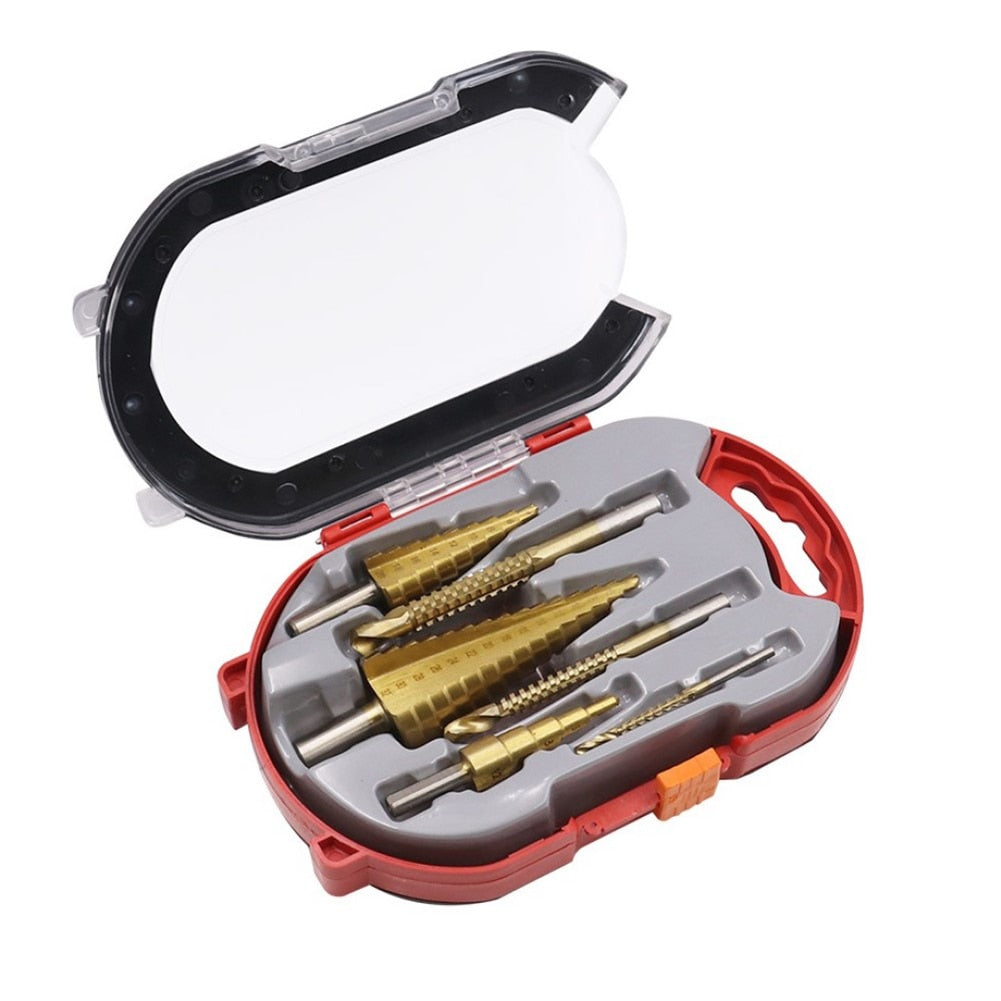 Komplettes 6-teiliges Titanbohrer-Set; hochpräzise Metall- und Holzbohrer für vielfältige Anwendungen.