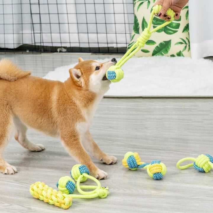 Robustes Baumwoll-Hundespielzeug für interaktiven Spaß & Zahnpflege.