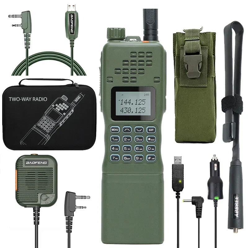 Walkie-Talkie CommGuard: Dual-Band-Funkgerät mit hoher Reichweite für zuverlässige Notfall-Kommunikation.
