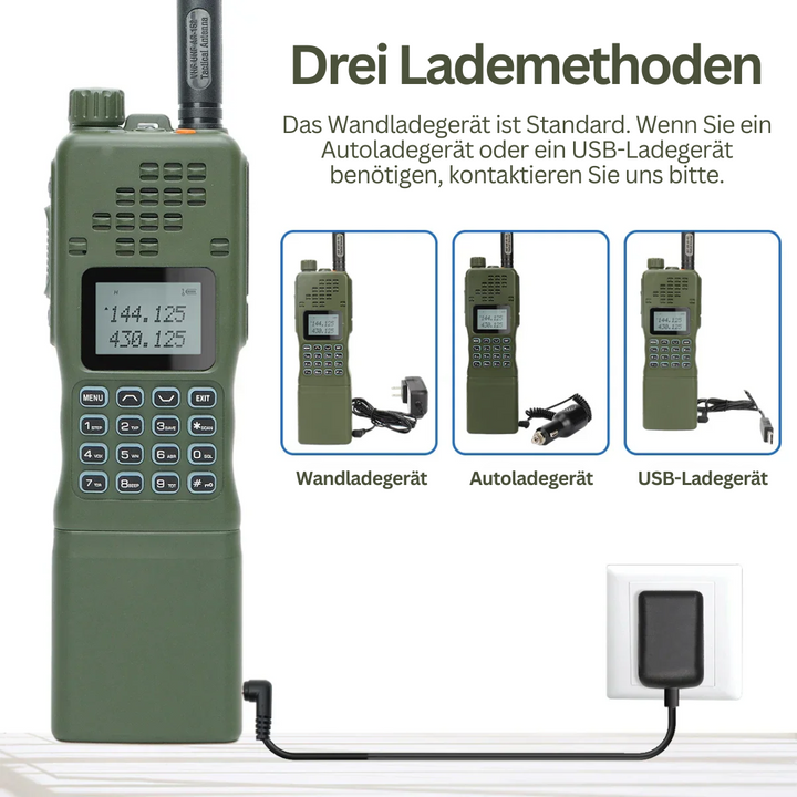 Hochleistungs-Dual-Band-Funkgerät CommGuard für klare Kommunikation in extremen Outdoor-Bedingungen.