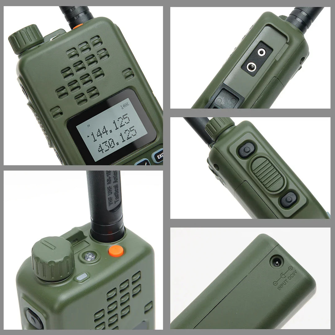 Taktisches CommGuard Walkie-Talkie, Dual-Band, robust und zuverlässig für Notfall- & Sicherheitsdienste.