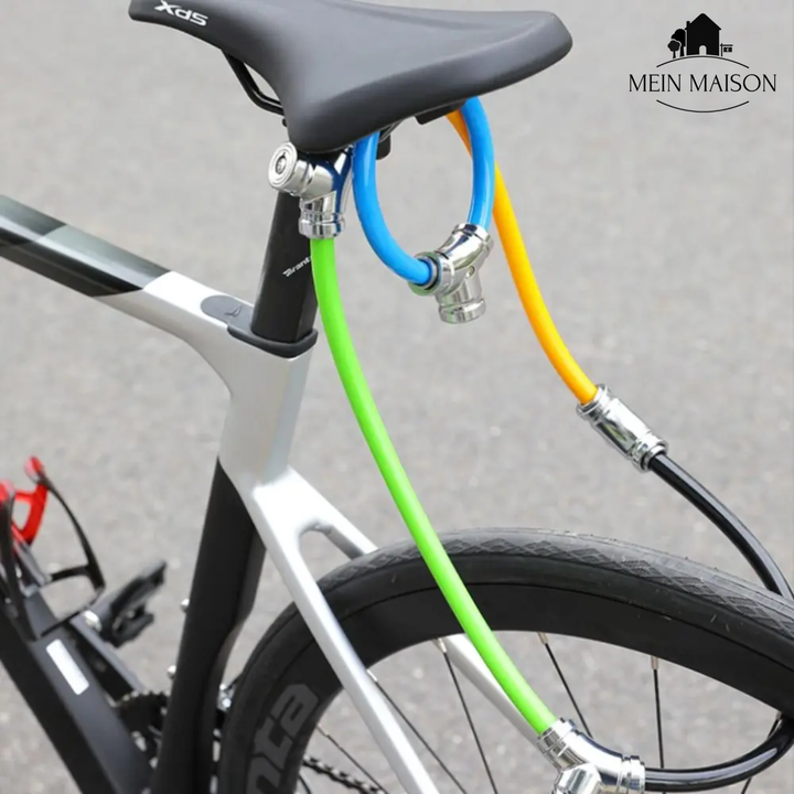 Extrem robustes Fahrradschloss aus Metall für E-Bikes & Roller. Maximaler Diebstahlschutz Outdoor.