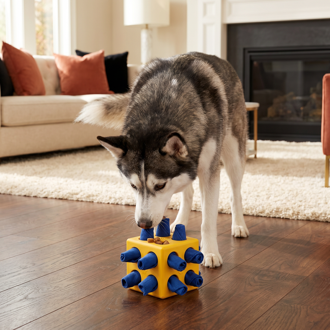 Vielseitiges Hundespielzeug: Robustes Intelligenzspielzeug als Schnüffelmatte zur geistigen Auslastung Ihres Hundes.