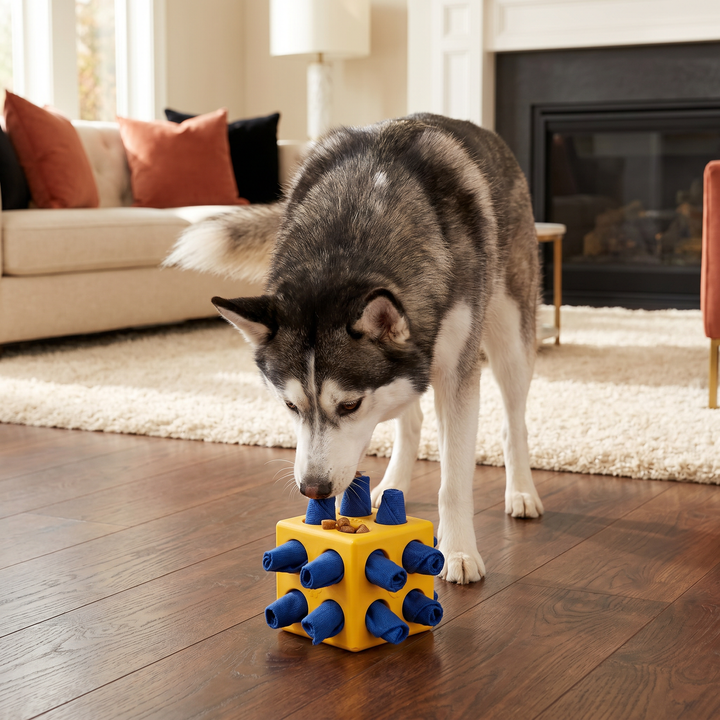 Vielseitiges Hundespielzeug: Robustes Intelligenzspielzeug als Schnüffelmatte zur geistigen Auslastung Ihres Hundes.