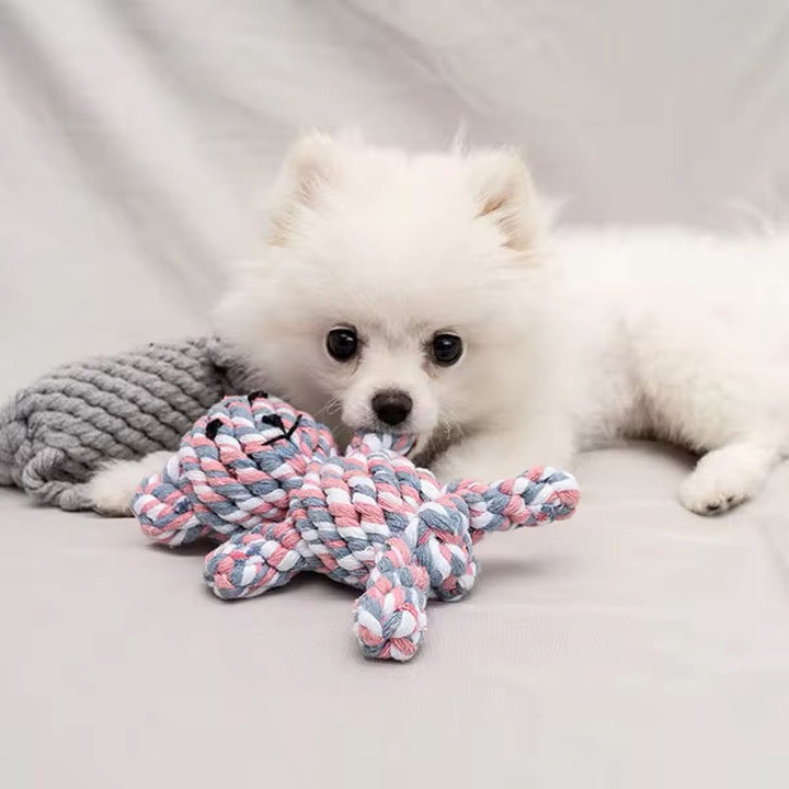 Robustes Hundespielzeug Plüschtier in Tierform für langes Kauen & Welpen.