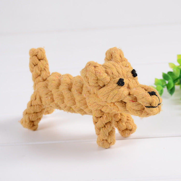 Langlebiges Plüsch-Hundespielzeug in Tierform, perfekt für Zahnpflege.
