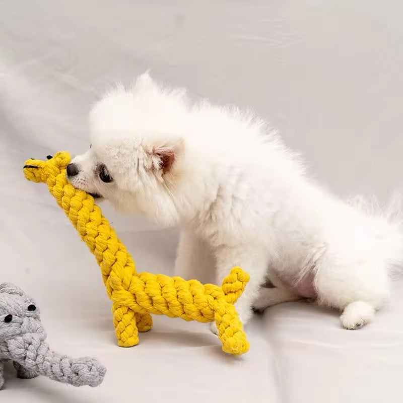 Langlebiges Plüschtier für Hunde, ideal zur Zahnpflege & Kauen, waschbar.