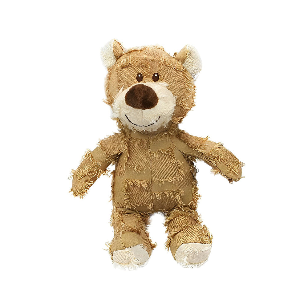 Langlebiges Hundespielzeug Bär, robustes Plüsch-Kauspielzeug mit Quietscher. Ideal für Welpen & Anti-Angst.