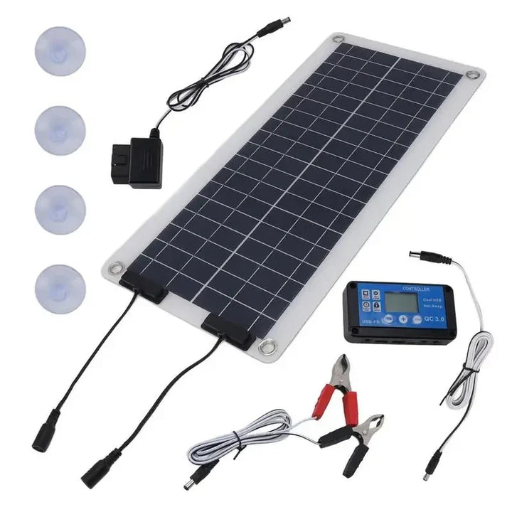 Robustes, wasserdichtes 100W Solarladegerät für netzunabhängige Energieversorgung unterwegs.