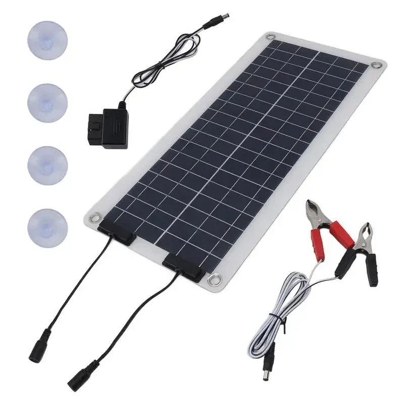 Hochleistungs-100W Solarladegerät für Wohnmobil, Boot & Auto – robust und wetterfest.