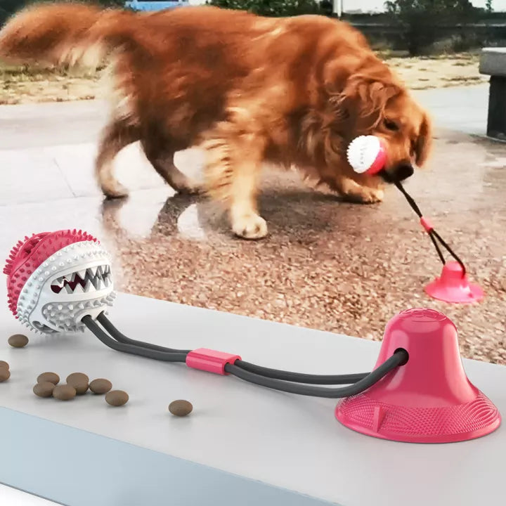 Robustes Zerrtau Hundespielzeug aus Gummi für interaktiven Kauspaß und langanhaltende Freude des Hundes.