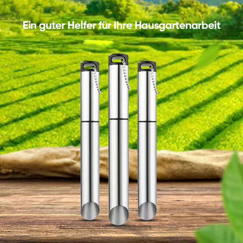 Hochwertiger RootPuller Gartengerät aus Edelstahl, langlebig und effizient gegen Unkraut.