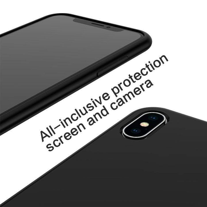 Slim Fit rote Silikonhülle für iPhone. Minimalistisches Design mit maximalem Schutz.