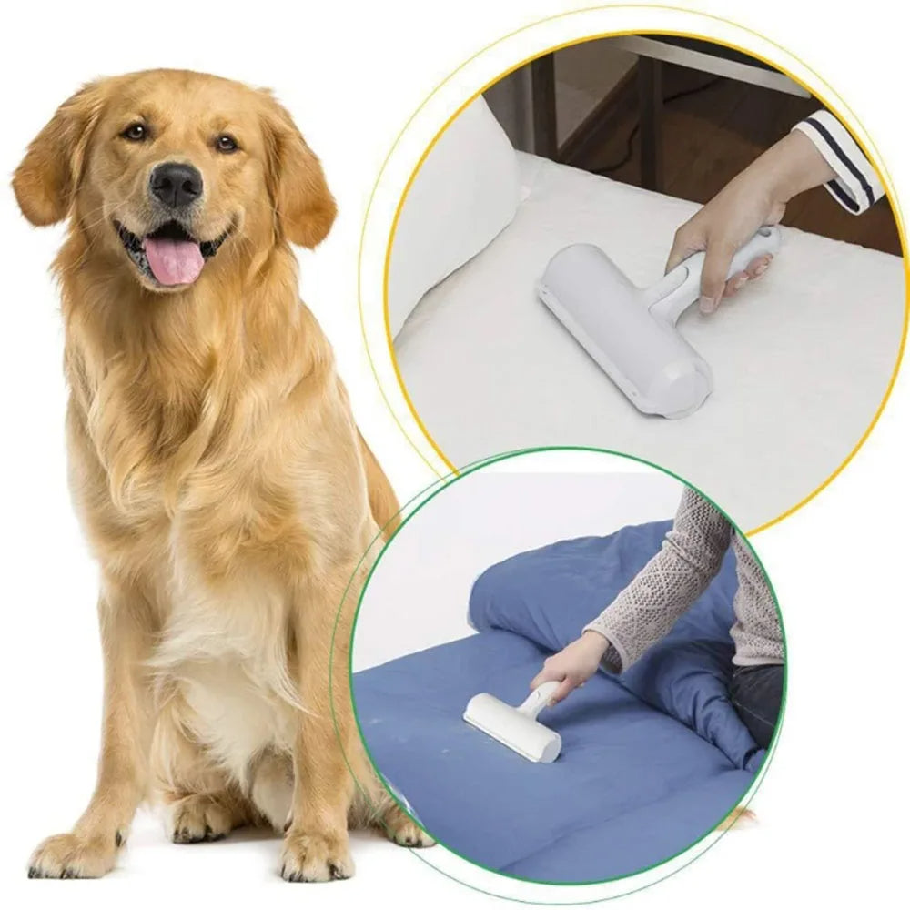 Roter Haustier Haarentferner, ideal zur Entfernung von Hunde- & Katzenhaaren von Möbeln & Kleidung.