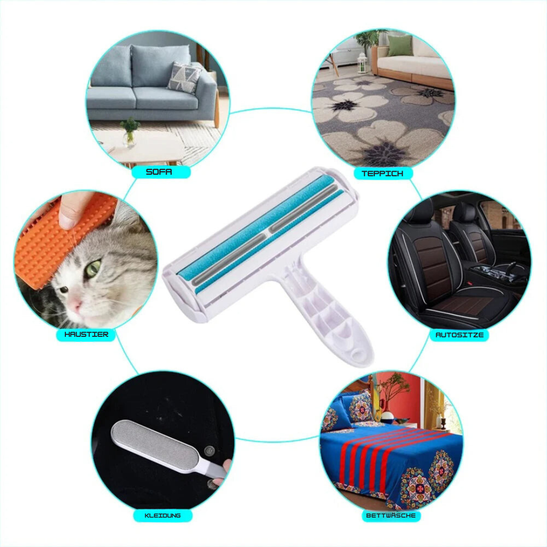 Haarentferner für Möbel, reinigt effektiv Hunde- & Katzenfell von Sofas & Polstern.