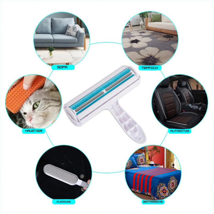 Haarentferner für Möbel, reinigt effektiv Hunde- & Katzenfell von Sofas & Polstern.