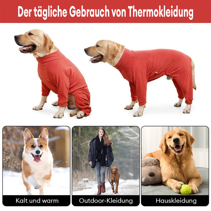 Graublauer Hunde-Schlafanzug für große Rassen, weiche Bekleidung für gemütliche Nächte.