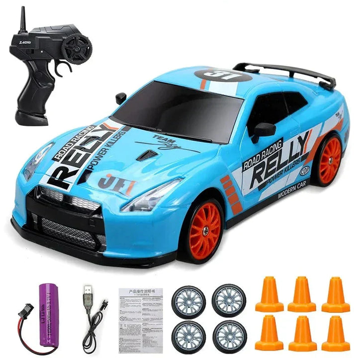 Detailreiches RC Modellauto "Mini Drifter" mit Fernsteuerung, perfekt für Racing-Fans.