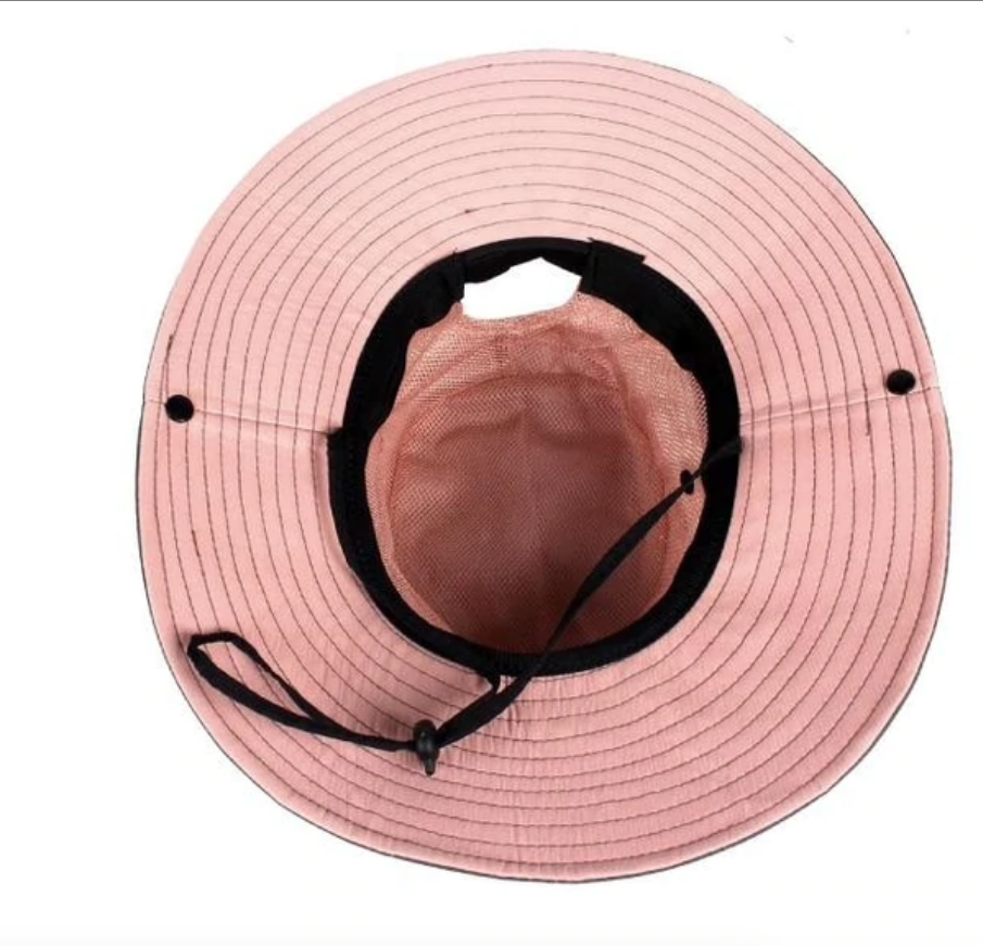 Roter Unisex Reisehut, faltbar, UV-Schutz, breitkrempig, atmungsaktiv. Maximaler Komfort im Sommer.