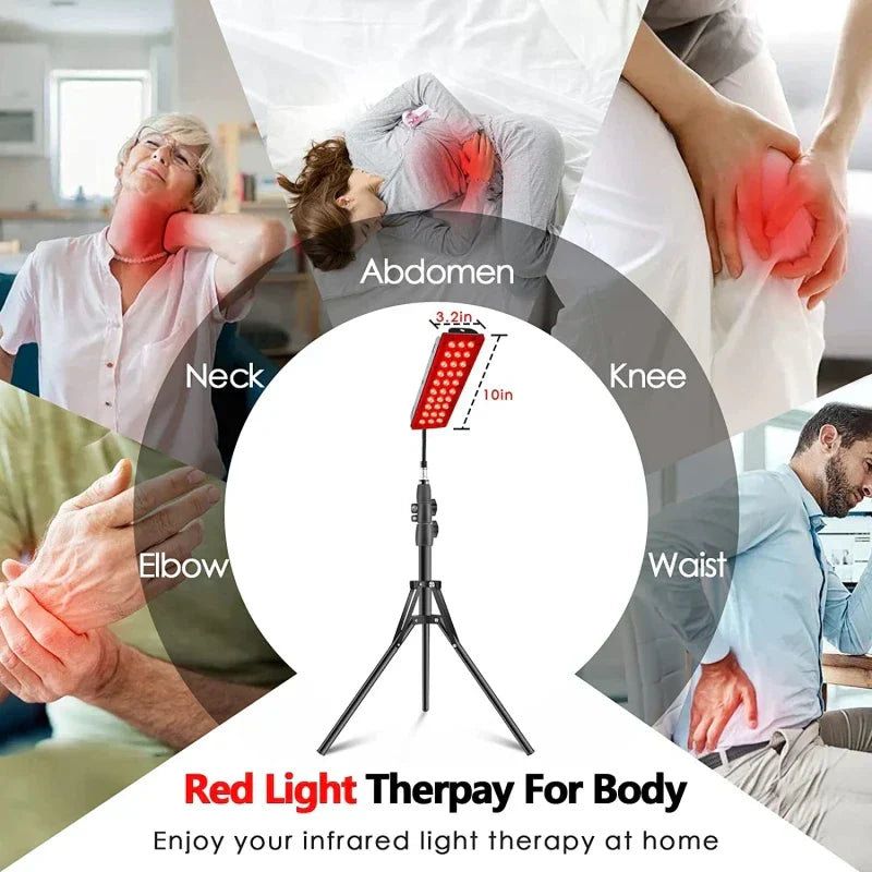 Modernes Rotlichttherapiepanel. Tragbares Gerät für effektive Schmerzlinderung & Stressreduktion zu Hause.