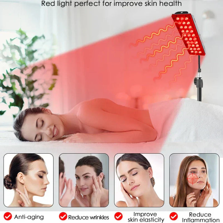 Infrarot- & Rotlichttherapiepanel für gezielte Tiefenheilung, ideal bei Schmerzen und zur Regeneration.