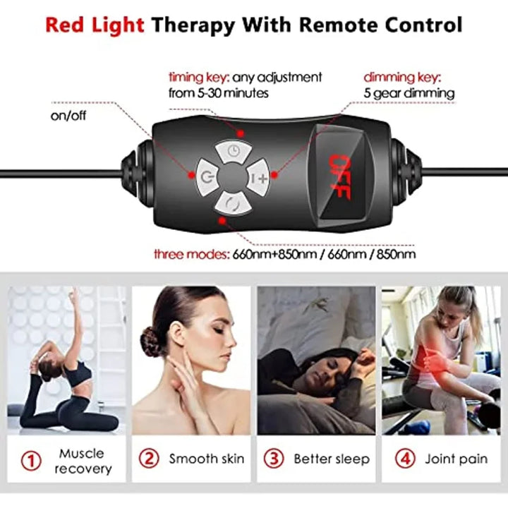Rotlichttherapiepanel für umfassende Gesundheit: Lindert Schmerzen, reduziert Stress, fördert Wohlbefinden.