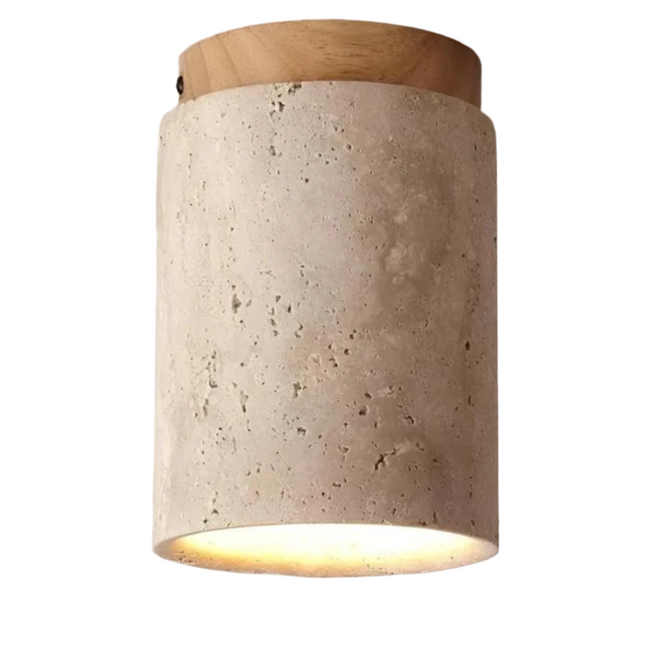 Elegante runde japanische Deckenlampe mit Naturmaterialien. LED-Beleuchtung für Schlafzimmer und Flur.