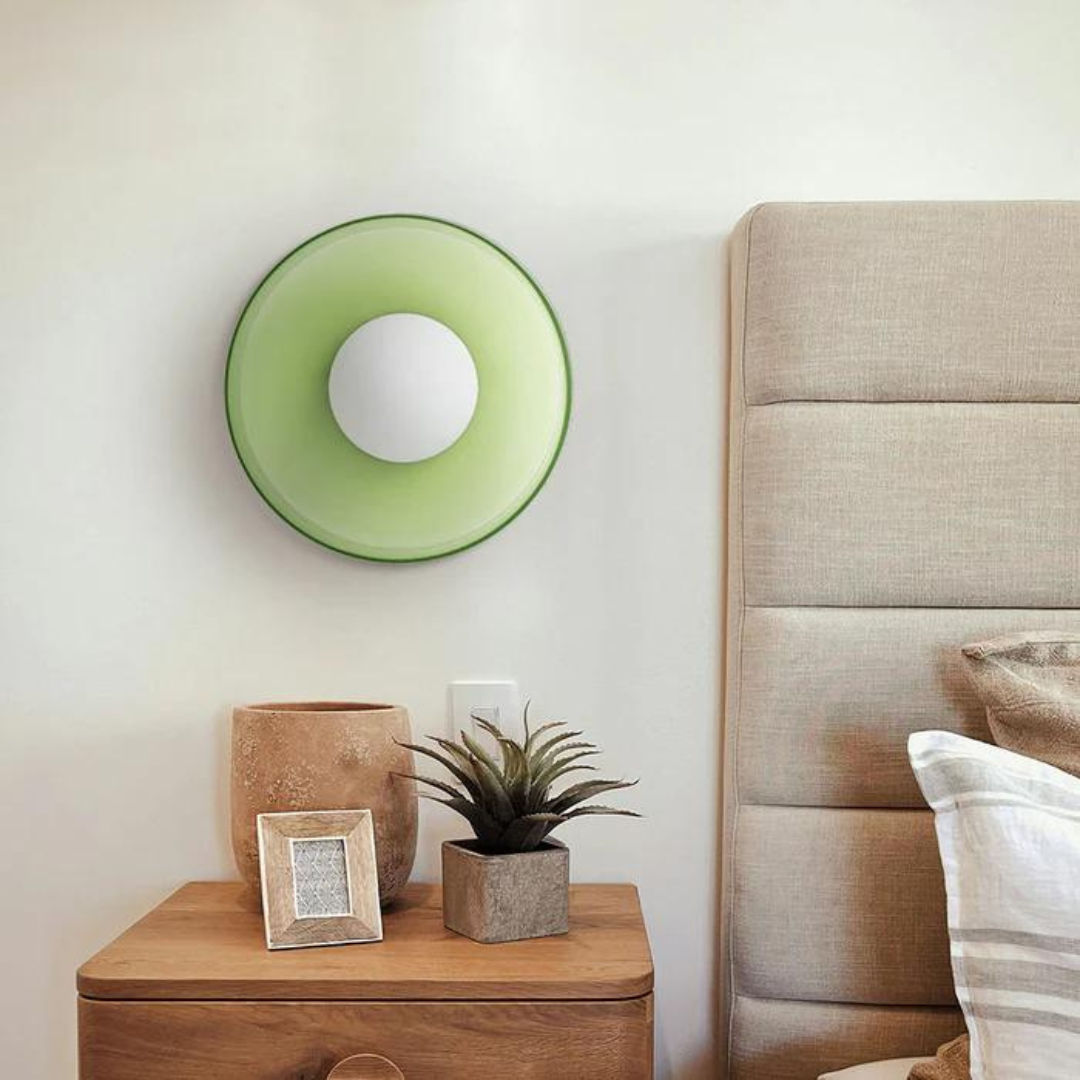 Glas-Deckenleuchte "LumiSphere" rund, elegantes Licht für Wohnzimmer & Essbereich.