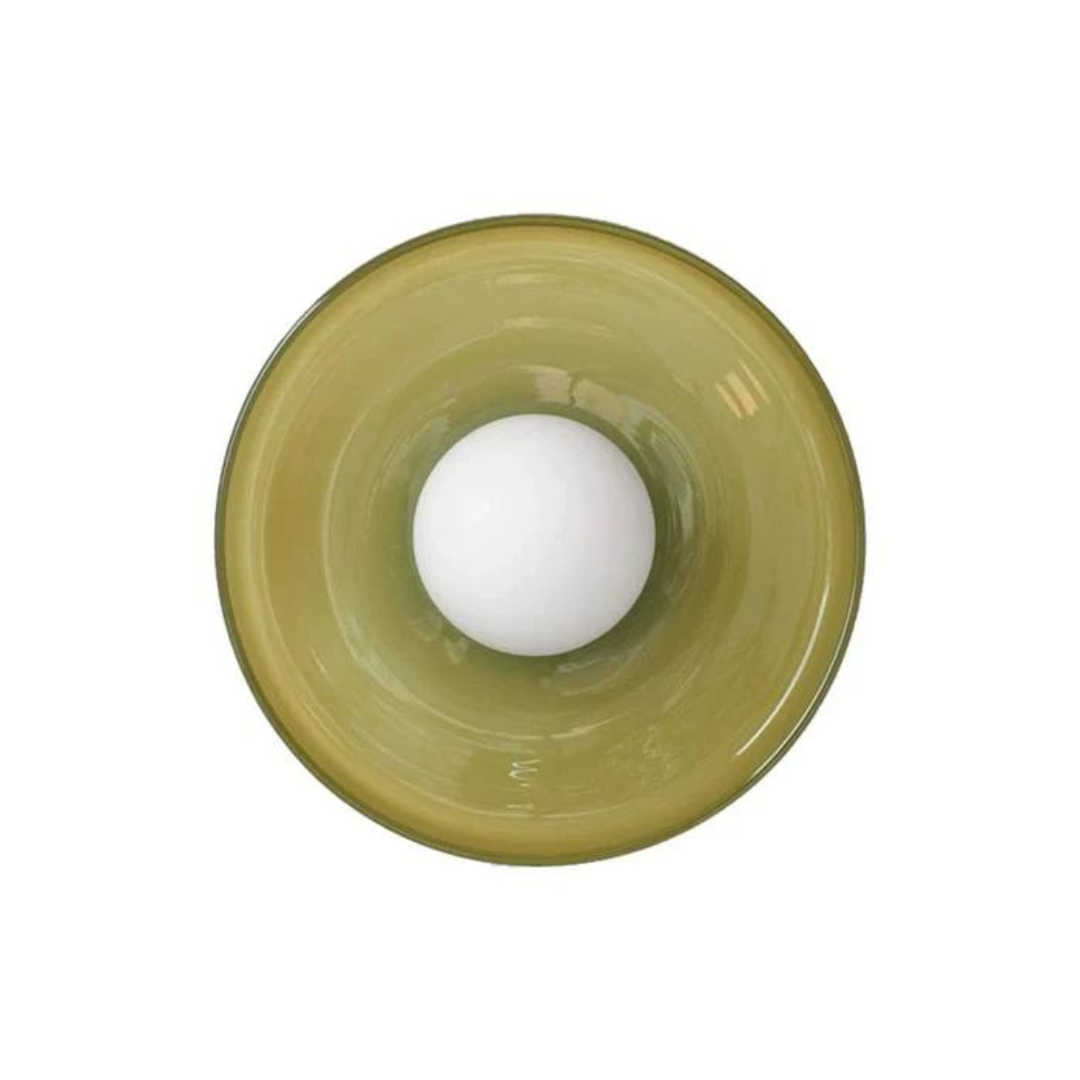 Runde moderne Deckenlampe aus Glas, optimale Beleuchtung für Ihre Küche.