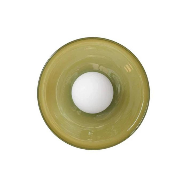 Runde moderne Deckenlampe aus Glas, optimale Beleuchtung für Ihre Küche.