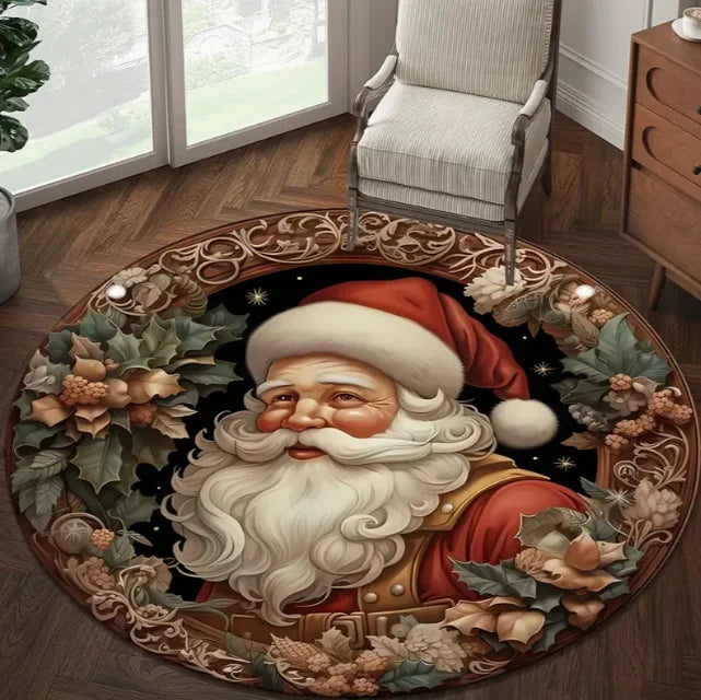 Hochwertiger runder Weihnachtsbaum-Teppich aus Flanell. Rutschfest, waschbar und sehr dekorativ für Ihre Weihnachtsdeko.