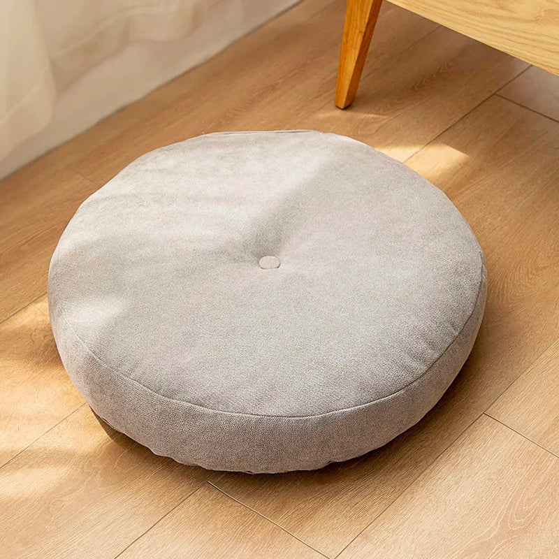 ZenCushion Rundkissen für Inneneinrichtung, bietet hohen Komfort bei Meditation, Yoga & als Sitzgelegenheit.