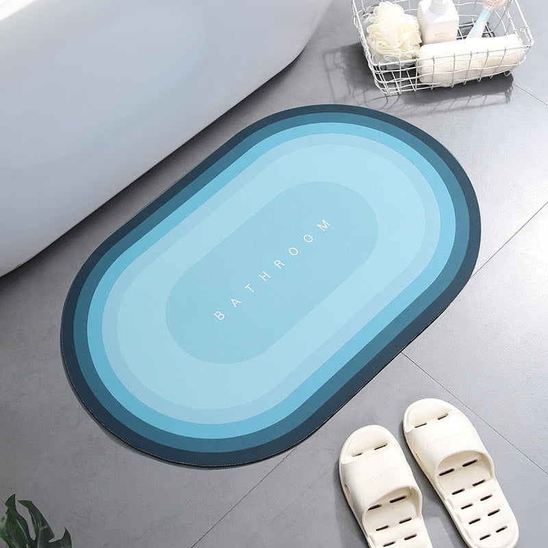 Supersaugfähige Badematte, schnell trocknend und rutschfest, ideal für Dusche und Bad.