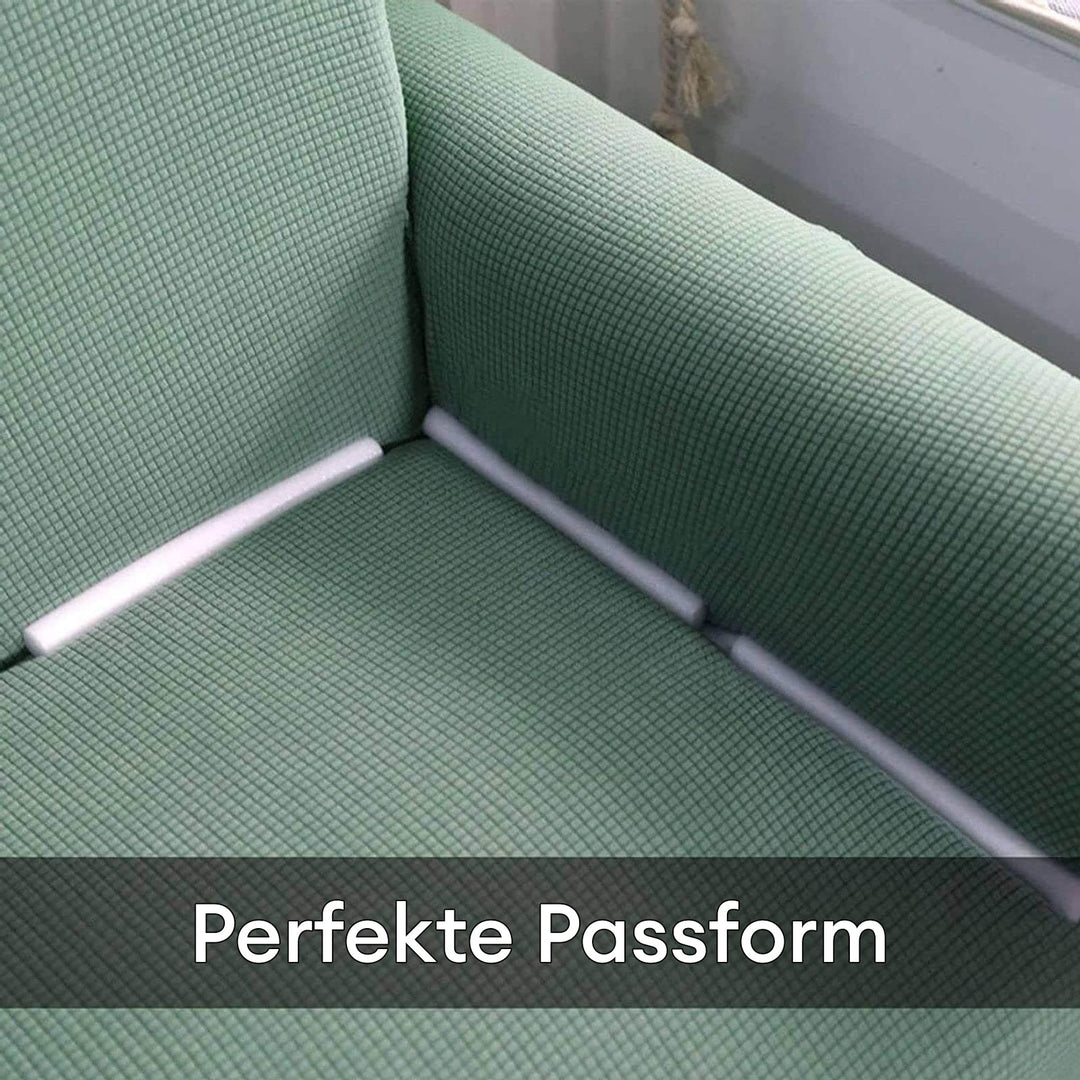 Schluss mit verrutschenden Sofabezügen! Rutschfeste Schaumstoffstäbe sichern Bezüge für ein stets ordentliches Sofa.