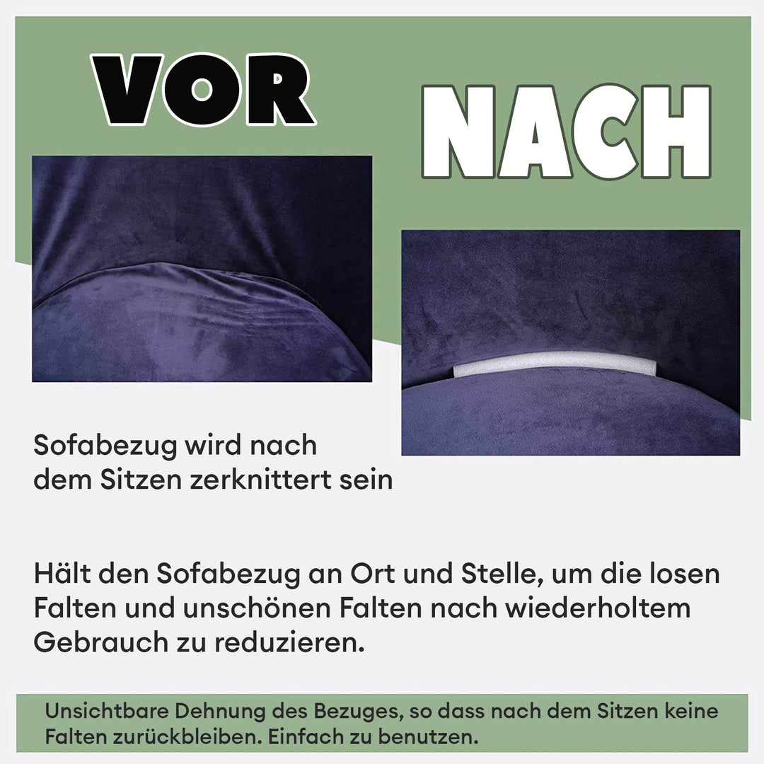 Flexible Schaumstoff-Befestigungsstäbe für Sofabezüge, unsichtbar und effektiv, halten Polsterbezüge rutschfest fest.