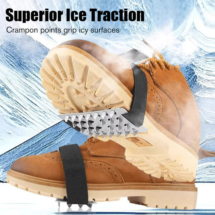 Praktische Schuhspikes, ideal für sicheres Wandern und Outdoor-Aktivitäten im Winter.