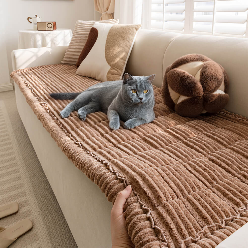 Gemütliche Haustiermatte aus rutschfestem Flanell für Sofa, langlebig und schützend.
