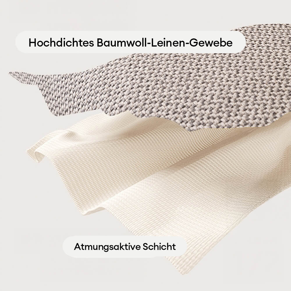 Gemütlicher Sofabezug in Leinen-Optik, rutschfest für sicheren Halt im stilvollen Wohnzimmer.