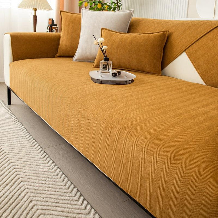 Rutschfester Sofaschoner aus weichem Fleece, idealer Möbelschutz für Ihr Wohnzimmer.