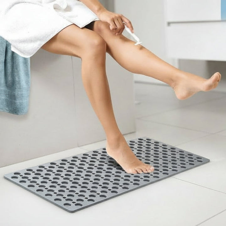 Luxus Anti-Rutsch Duschmatte SAFEBATH; komfortabel, weich und sicher für Badewanne oder Dusche.