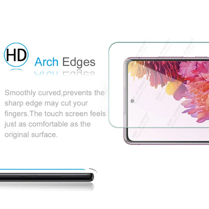 Doppelpack Displayschutzfolien aus temperiertem Glas für Samsung Galaxy, optimaler Bildschirmschutz.
