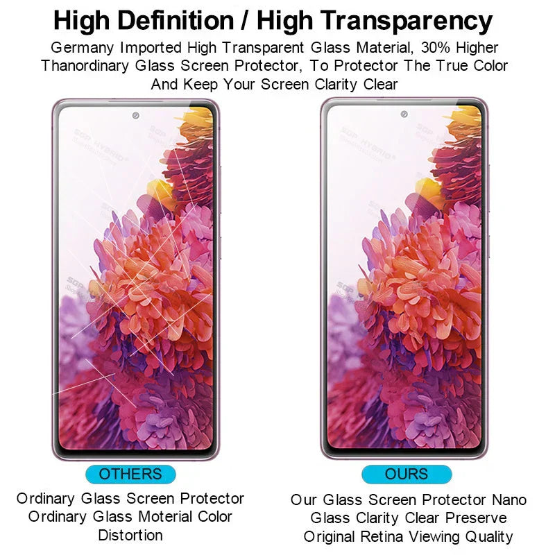 Premium Galaxy S24/S25 Displayschutz aus gehärtetem Glas, ultra-klar, 2er-Set für besten Schutz.