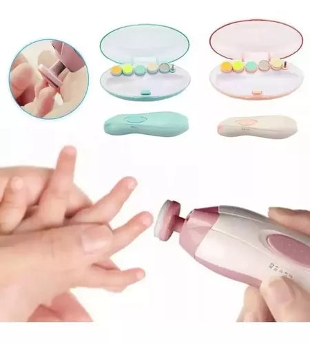 Sichere elektrische Baby-Nagelfeile für einfache und schonende Babypflege.