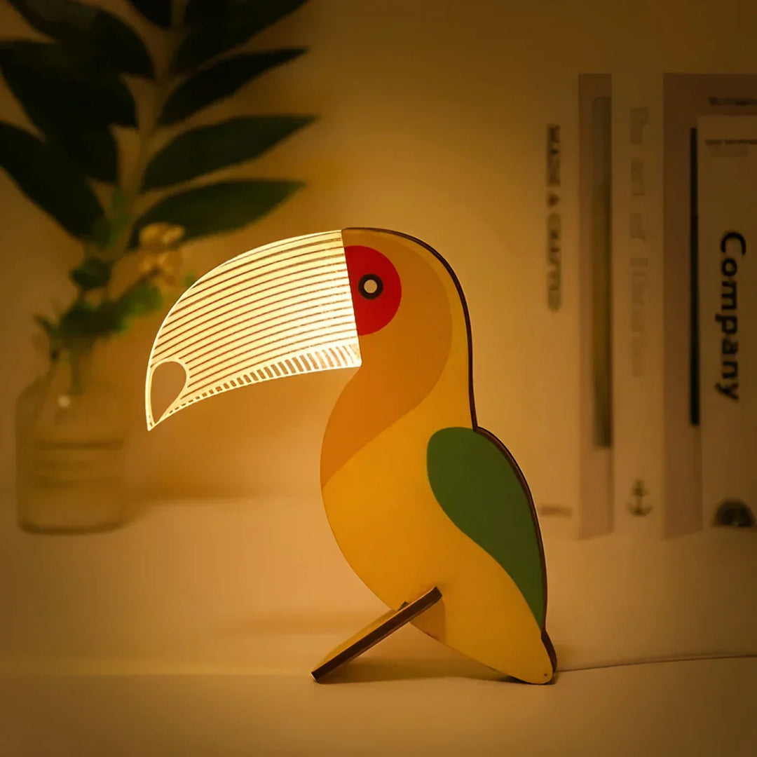 Niedliches Tiermotiv LED Nachtlicht, sanftes Licht für Babys & Kleinkinder im Kinderzimmer.