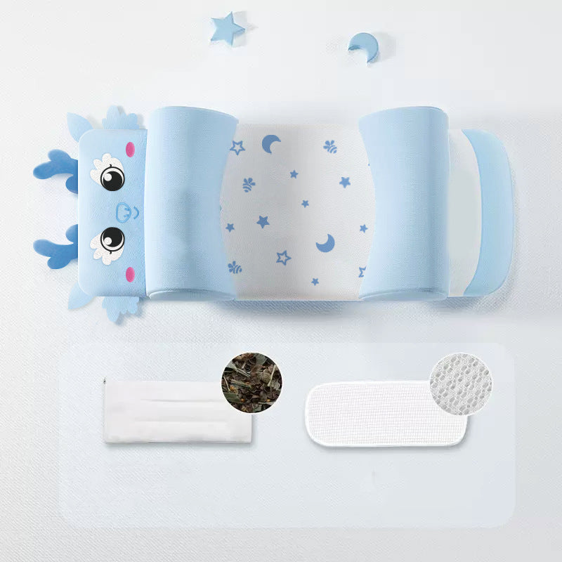 Das SanftRuhe Babykissen: ergonomisch, atmungsaktiv, aus Baumwolle für optimalen Kopfformschutz.