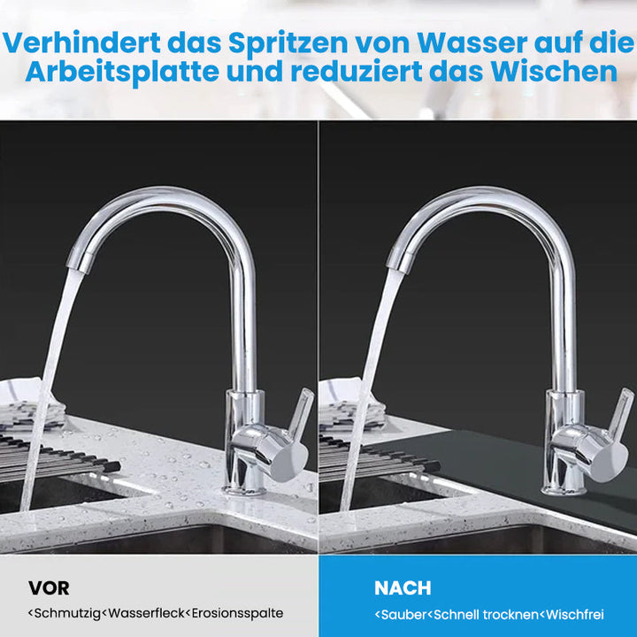 Diatomit-Wasserhahnmatte für Spülbecken. Saugfähig, ideal als Spritzschutz und Ablage in Küche/Bad.