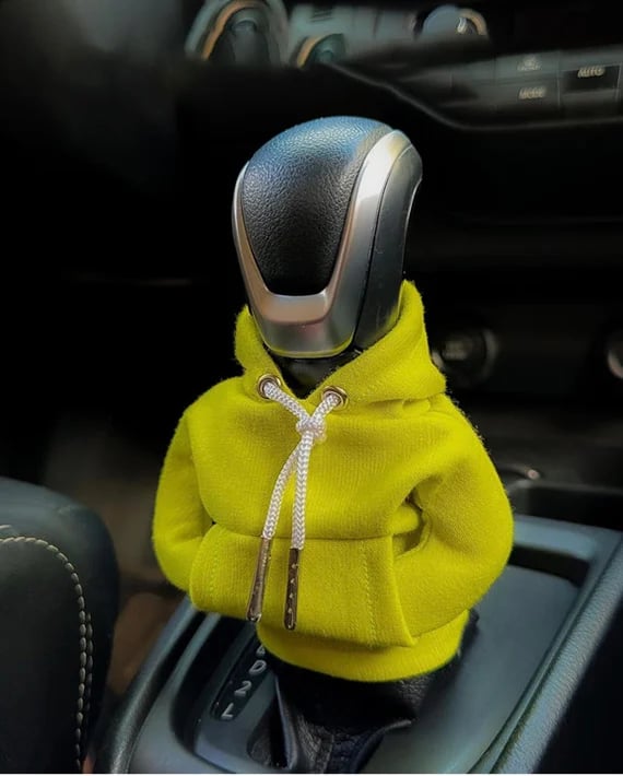 Komfortable Schaltknauf Abdeckung als Hoodie. Verbessert den Grip & ist ein Blickfang im Auto-Cockpit.
