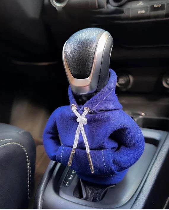 Dekorative Schaltknauf Abdeckung, Design eines kleinen Hoodies. Macht das Schalten angenehmer & sieht lustig aus.