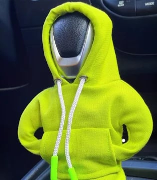 Personalisierte Schaltknauf Abdeckung in Hoodie-Form. Einzigartiger Look & Schutz für deinen Fahrzeug-Schaltknauf.