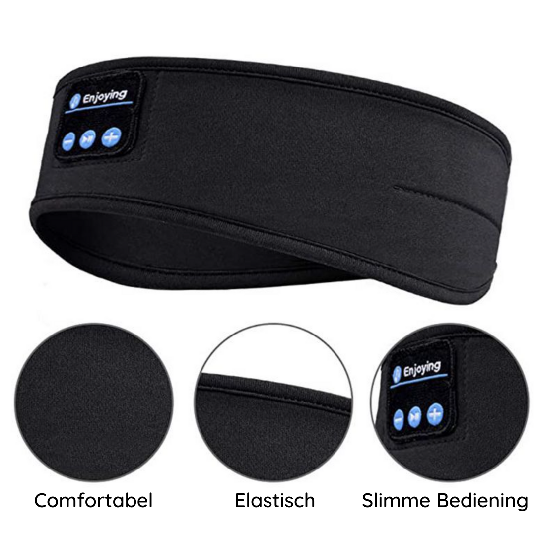 Komfortable Schlafmaske mit Bluetooth Kopfhörern für erholsamen Tiefschlaf; ein Must-have für entspanntes Reisen & Entspannung.